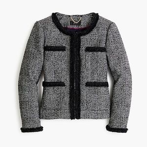 NWT J. Crew Glen Plaid Lady Jacket sz 00